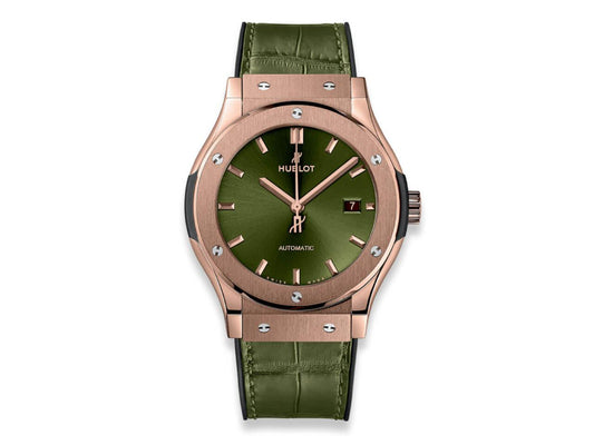 Hublot Classic Fusion Green King Gold